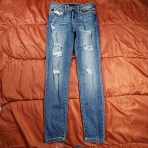 Judy Blue Jeans Womens 5 /‎ 27 Colby Skinny Fit Mid Rise Released Hem Stretch